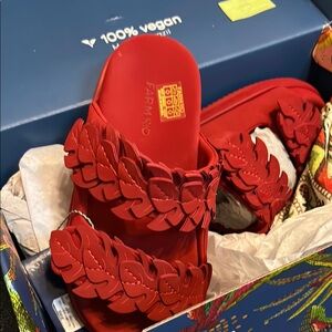 Farm Rio Women's Red Sandals